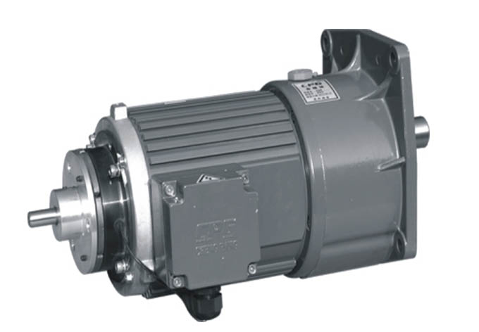 CV vertical gear motor with brake gear