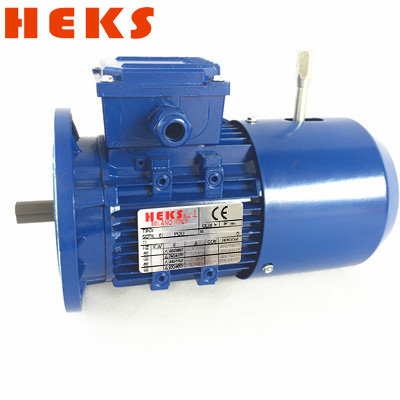 Vertical B5 flange aluminium alloy brake motor